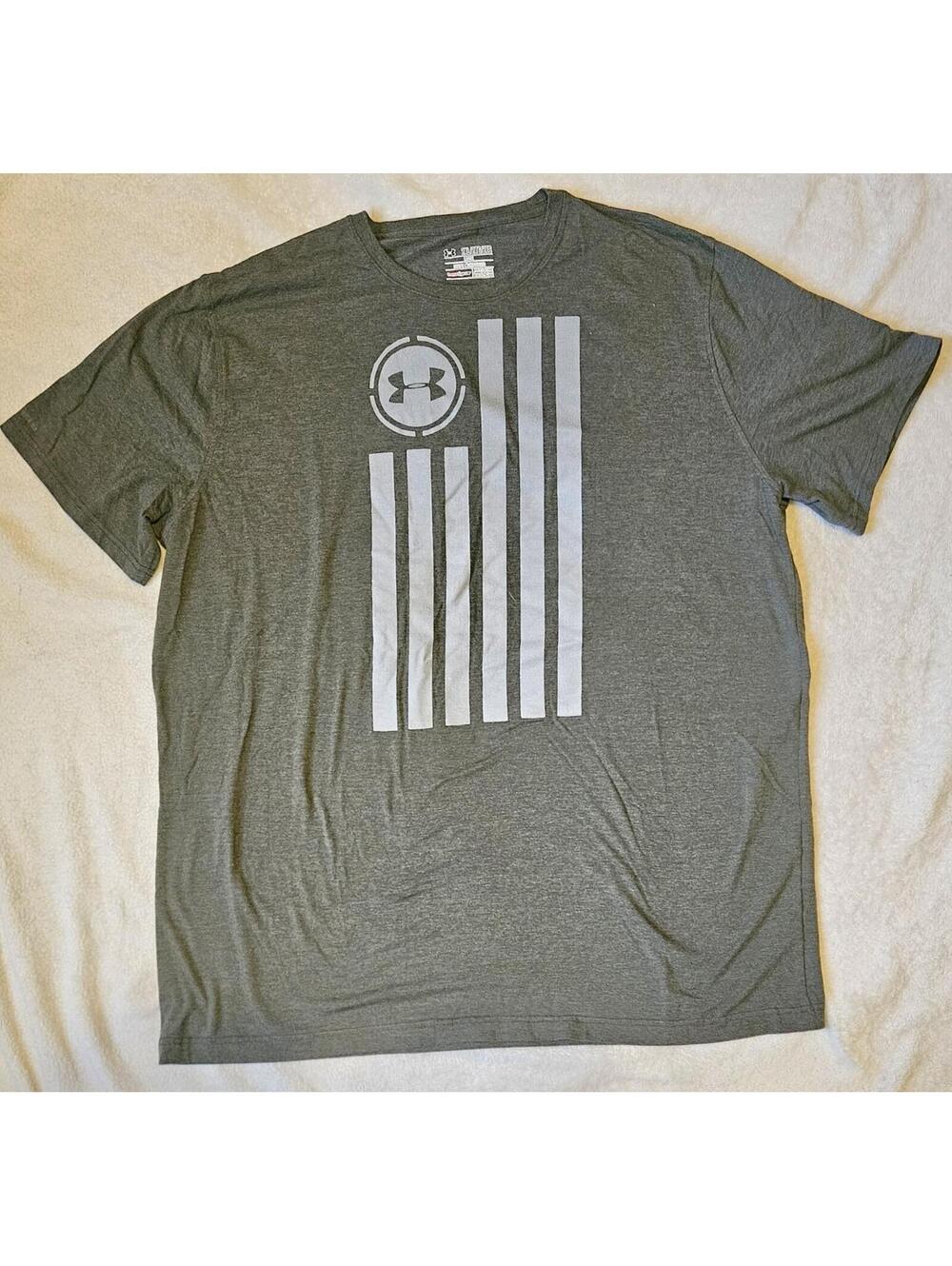 Men's Under Armour 2XL Freedom Flag Bold Tee Short Sleeve T- Shirt 🇺🇸